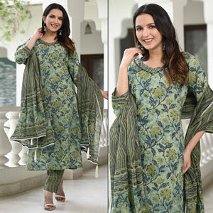 green-floral-printed-pure-cotton-suit-5