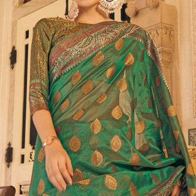 green-woven-organza-saree-4