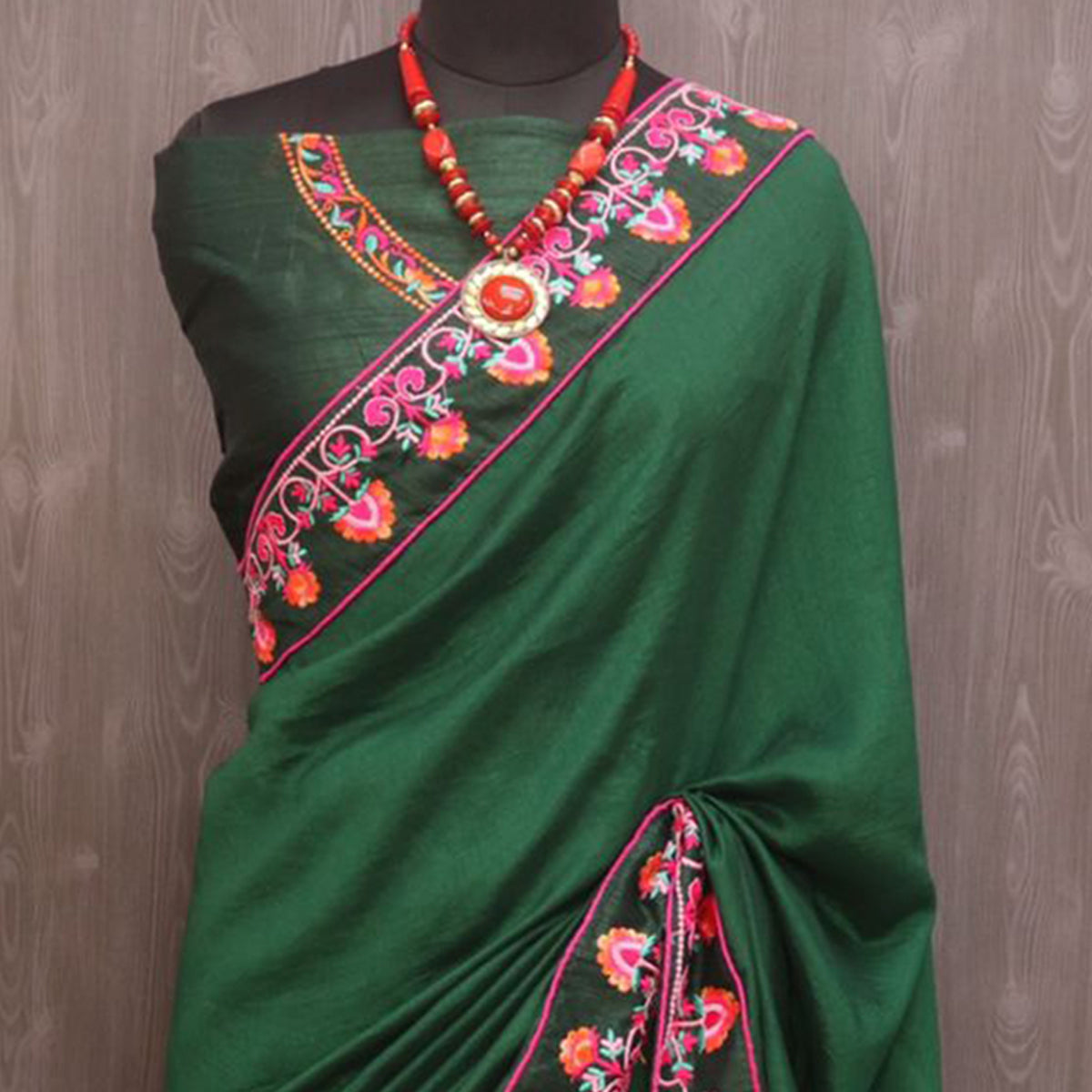 green-floral-embroidered-vichitra-silk-saree-2