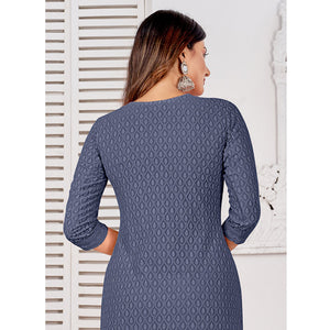 grey-lucknowi-chikankari-rayon-kurti