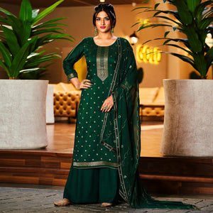 green-woven-muslin-palazzo-suit