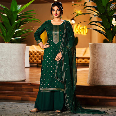 green-woven-muslin-palazzo-suit