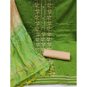 green-floral-embroidered-poly-cotton-dress-material
