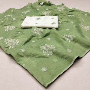 green-floral-embroidered-chanderi-saree-with-tassels