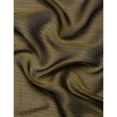 Mehndi Green Swaroski Work With Woven Border Satin Saree