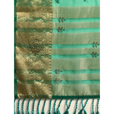 green-floral-embroidered-organza-saree-3