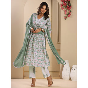 green-floral-printed-pure-cotton-naira-cut-suit
