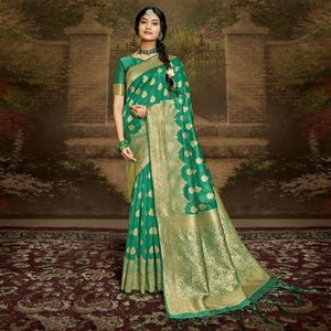 green-woven-banarasi-silk-saree-with-tassels-2
