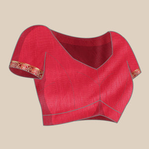 Maroon Floral Foil Printed Zomato Saree