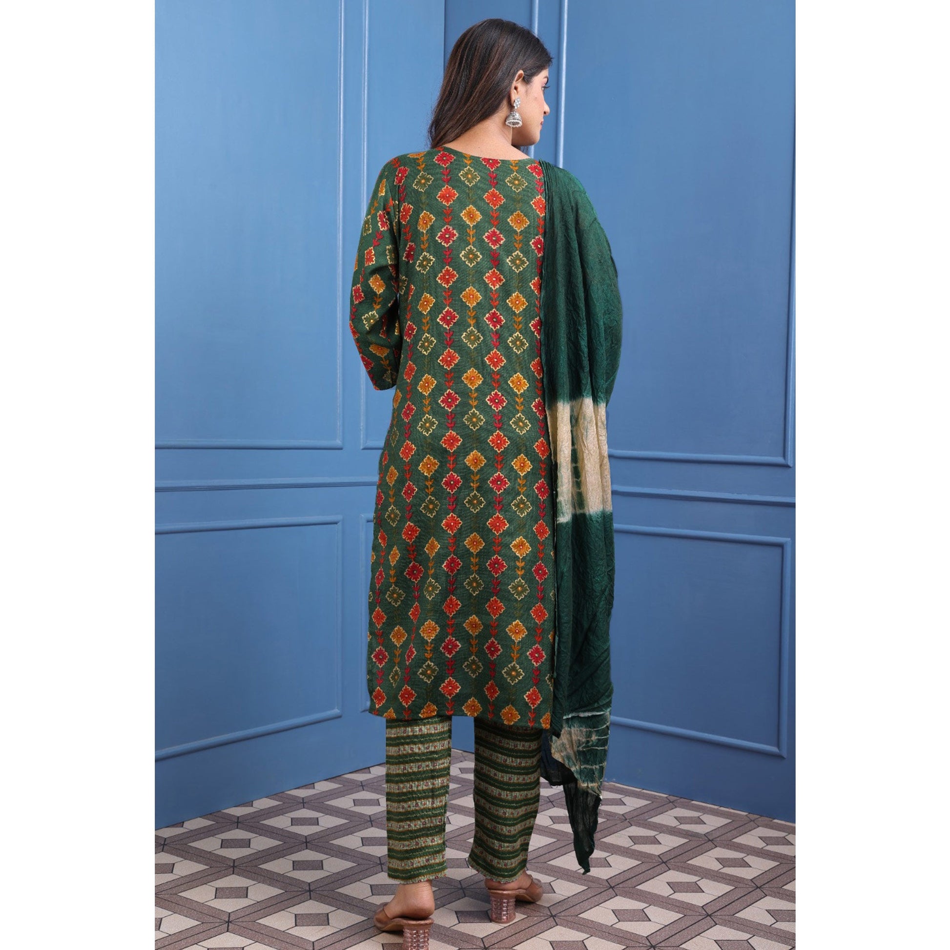 green-floral-foil-printed-rayon-suit