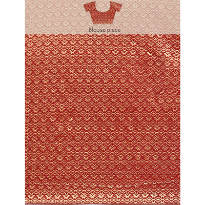 Maroon Foil Printed With Swarovski Vichitra Silk Saree