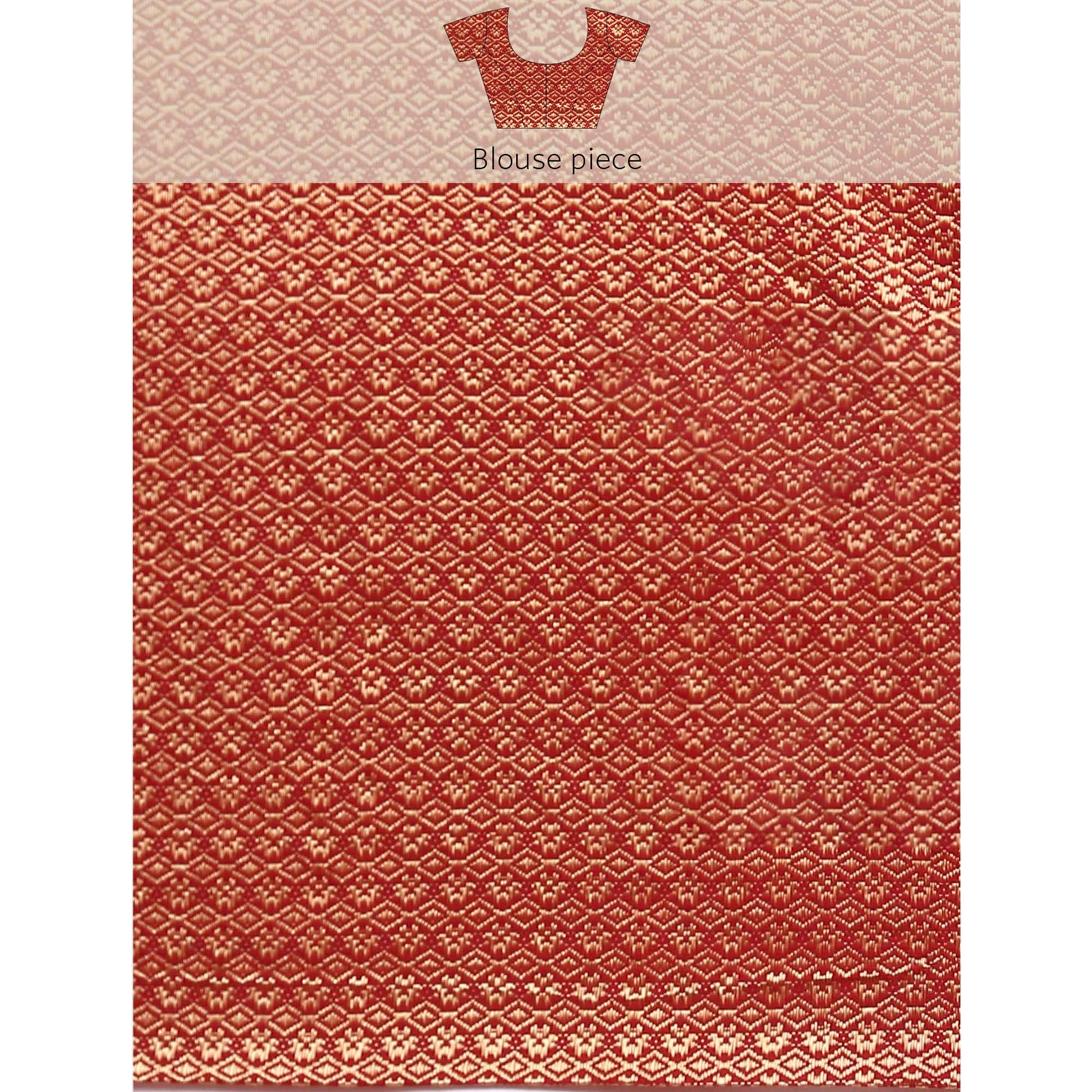 Maroon Foil Printed With Swarovski Vichitra Silk Saree