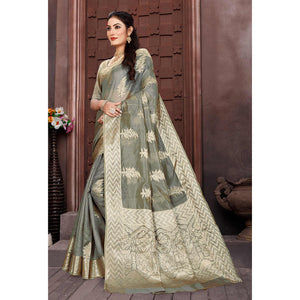 grey-floral-woven-organza-saree-2