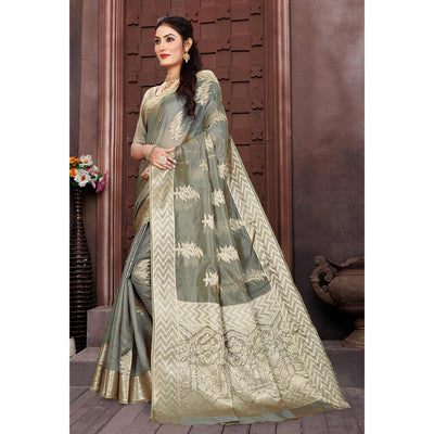 grey-floral-woven-organza-saree-2