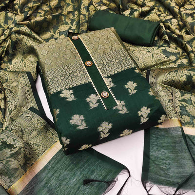 5-green-floral-woven-banarasi-silk-dress-material