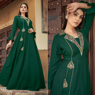 green-floral-embroidered-muslin-gown