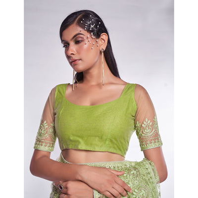 green-floral-embroidered-net-saree