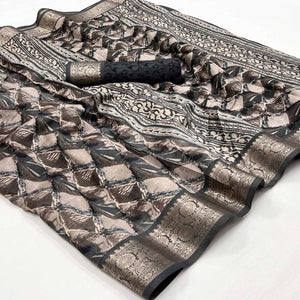24grey-floral-printed-with-woven-dola-silk-saree