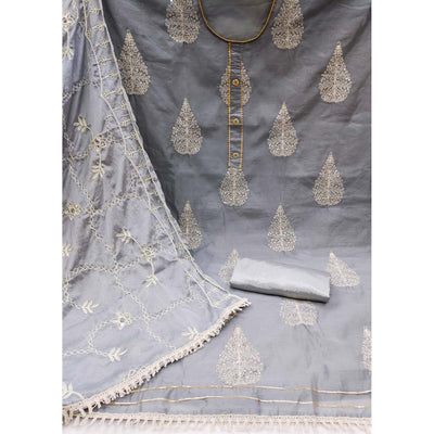 grey-embroidered-chanderi-dress-material-4