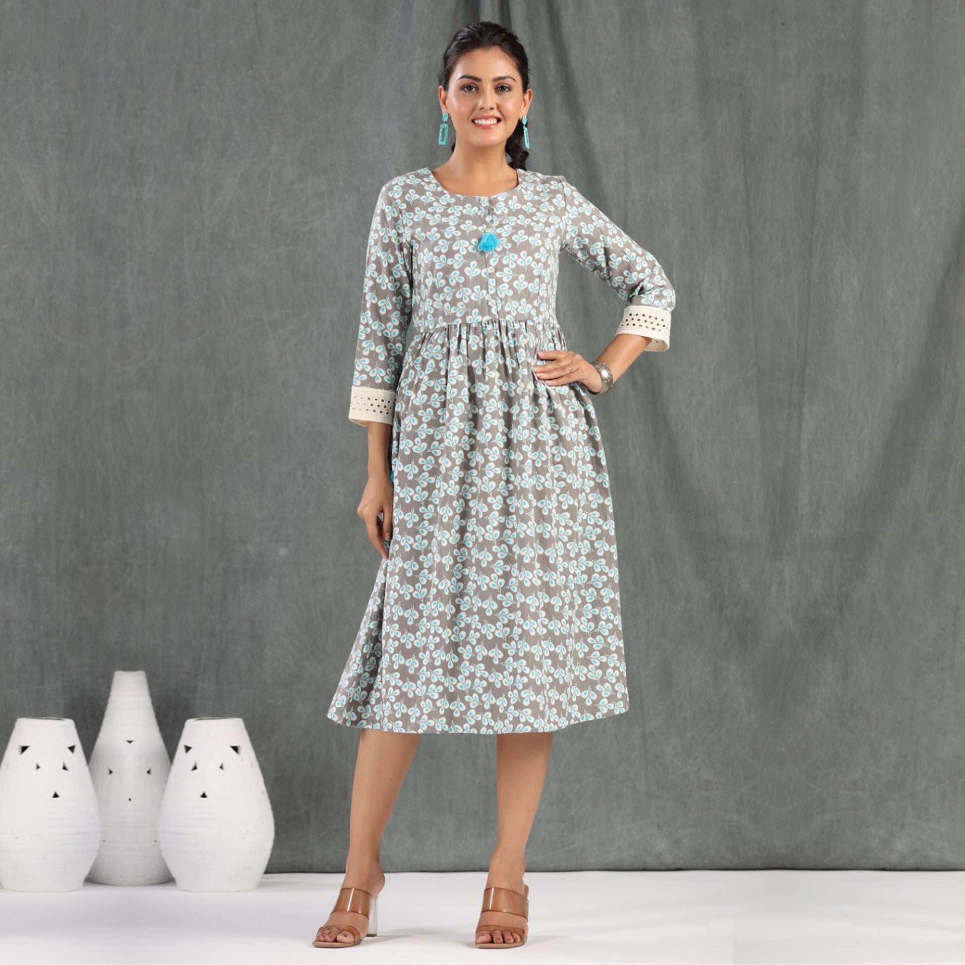 grey-and-rama-blue-floral-printed-rayon-dress