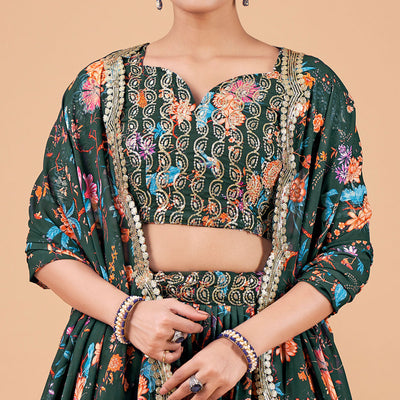 green-floral-printed-and-sequins-work-georgette-lehenga-choli