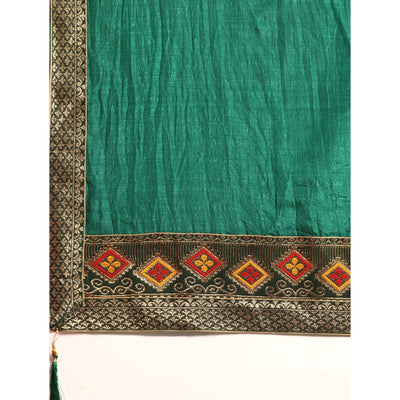green-solid-vichitra-silk-saree-with-fancy-border