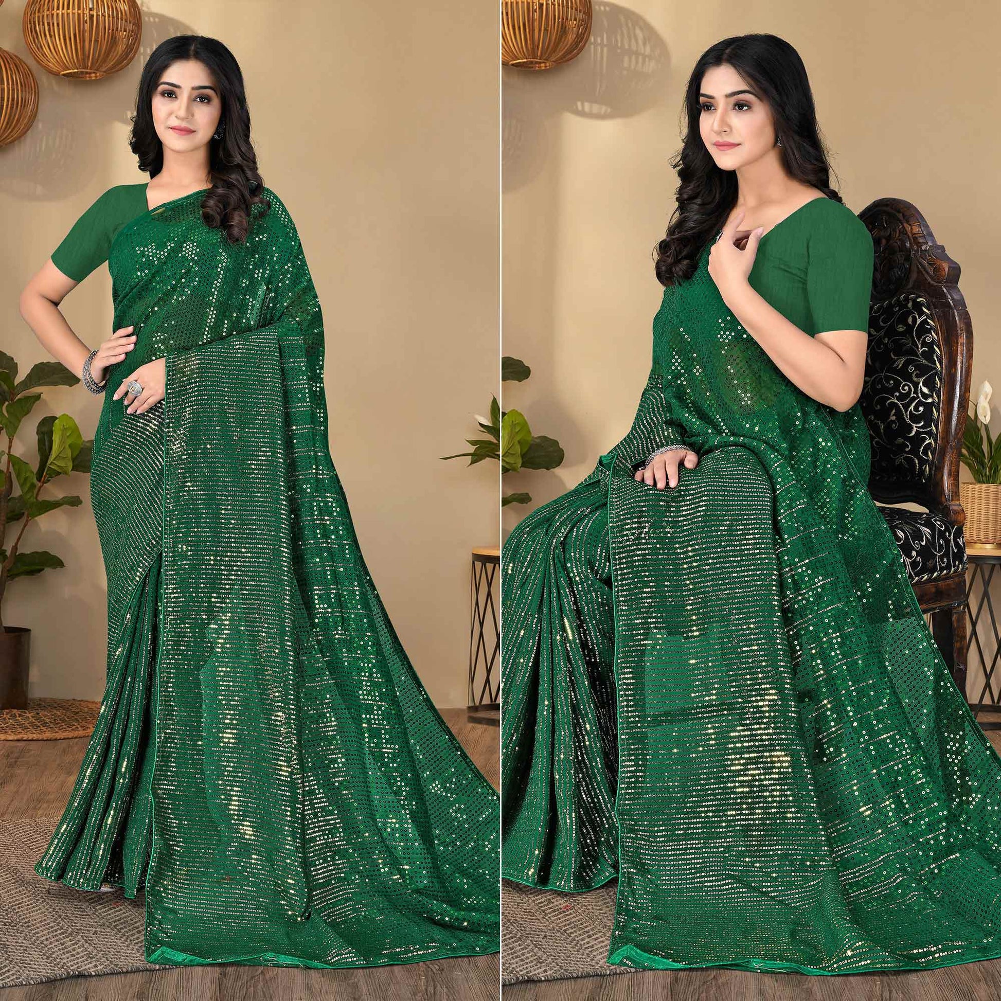 green-sequence-embroidered-georgette-saree-1