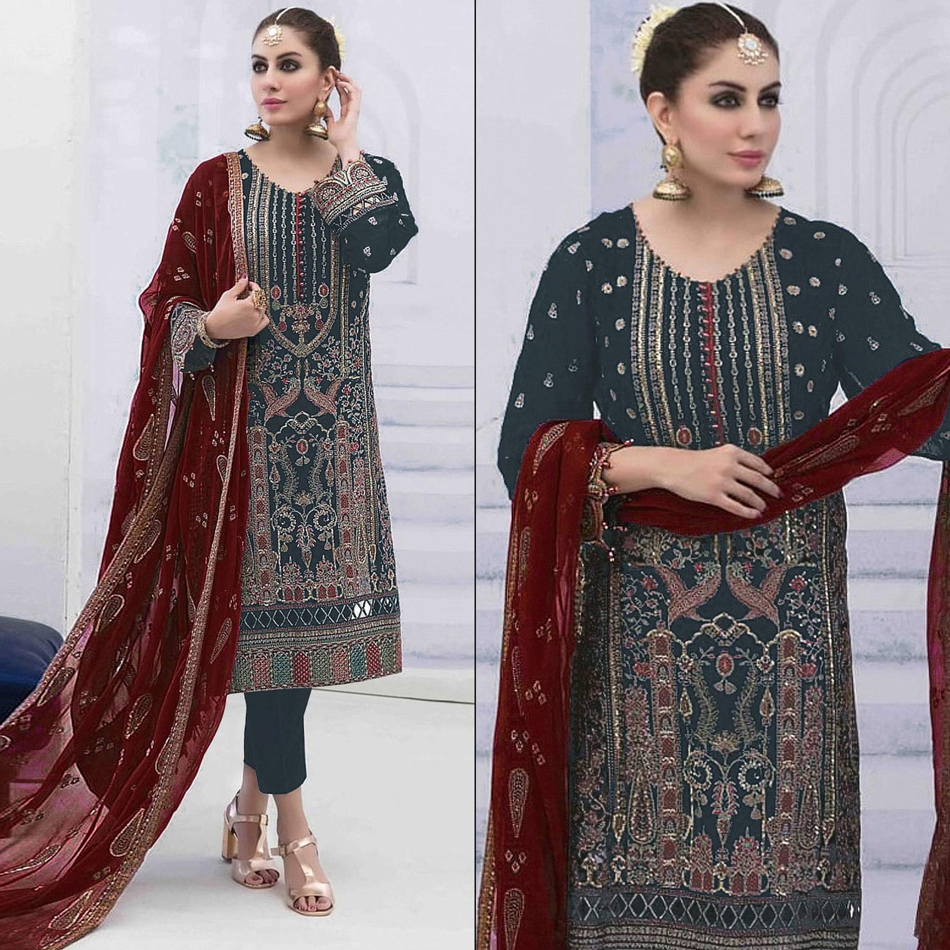 grey-embroidered-georgette-semi-stitched-pakistani-suit-1