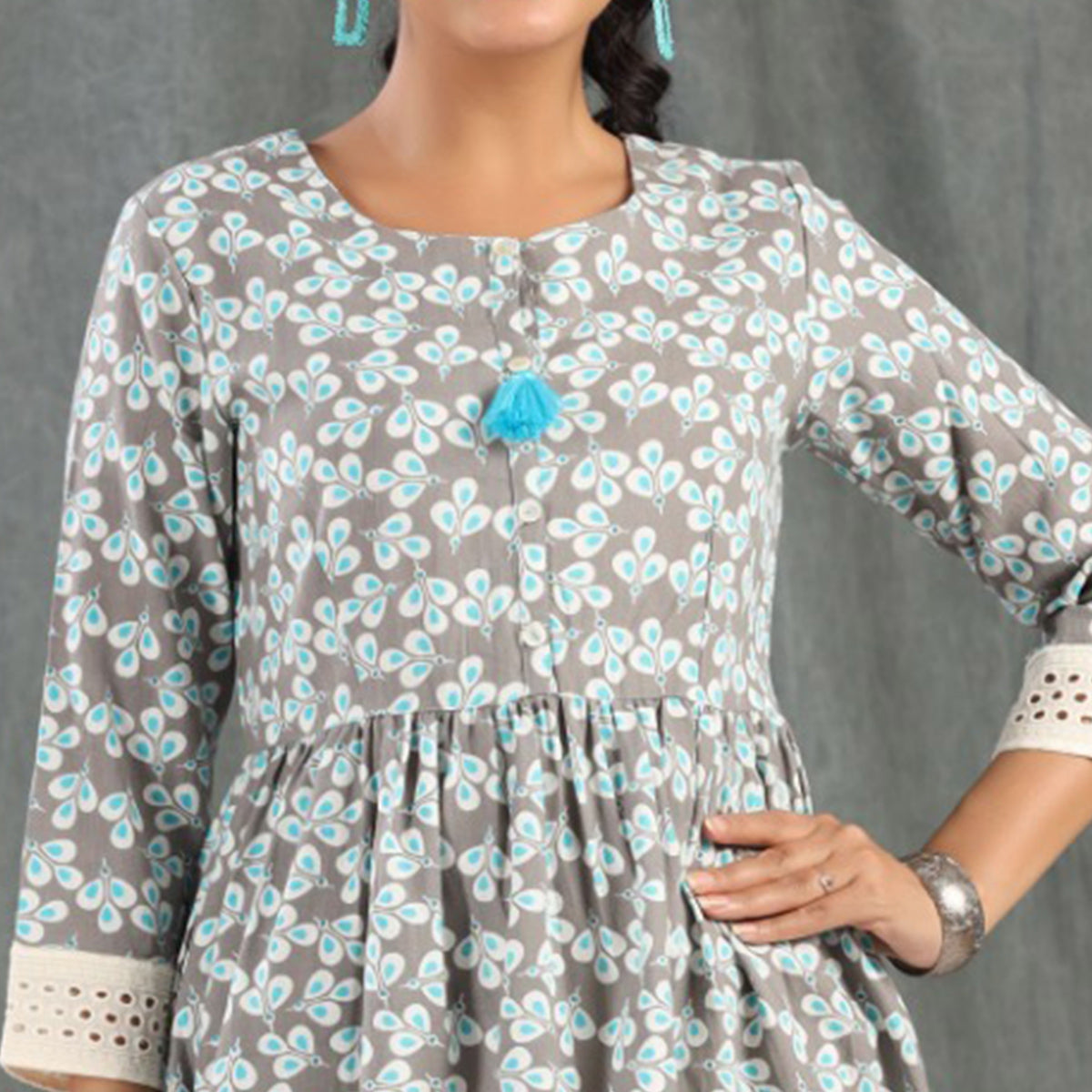 grey-and-rama-blue-floral-printed-rayon-dress