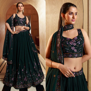 green-sequins-embroidered-georgette-lehenga-choli