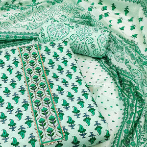 green-printed-cotton-dress-material