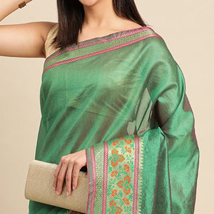 green-woven-cotton-silk-saree-8
