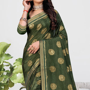 green-foil-printed-chiffon-saree-1