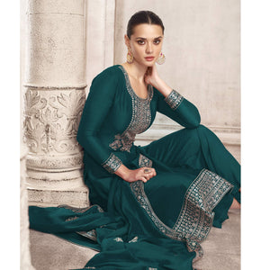 green-embroidered-dola-silk-salwar-suit-1