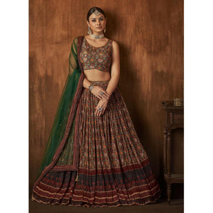 green-printed-with-sequins-work-georgette-lehenga-choli
