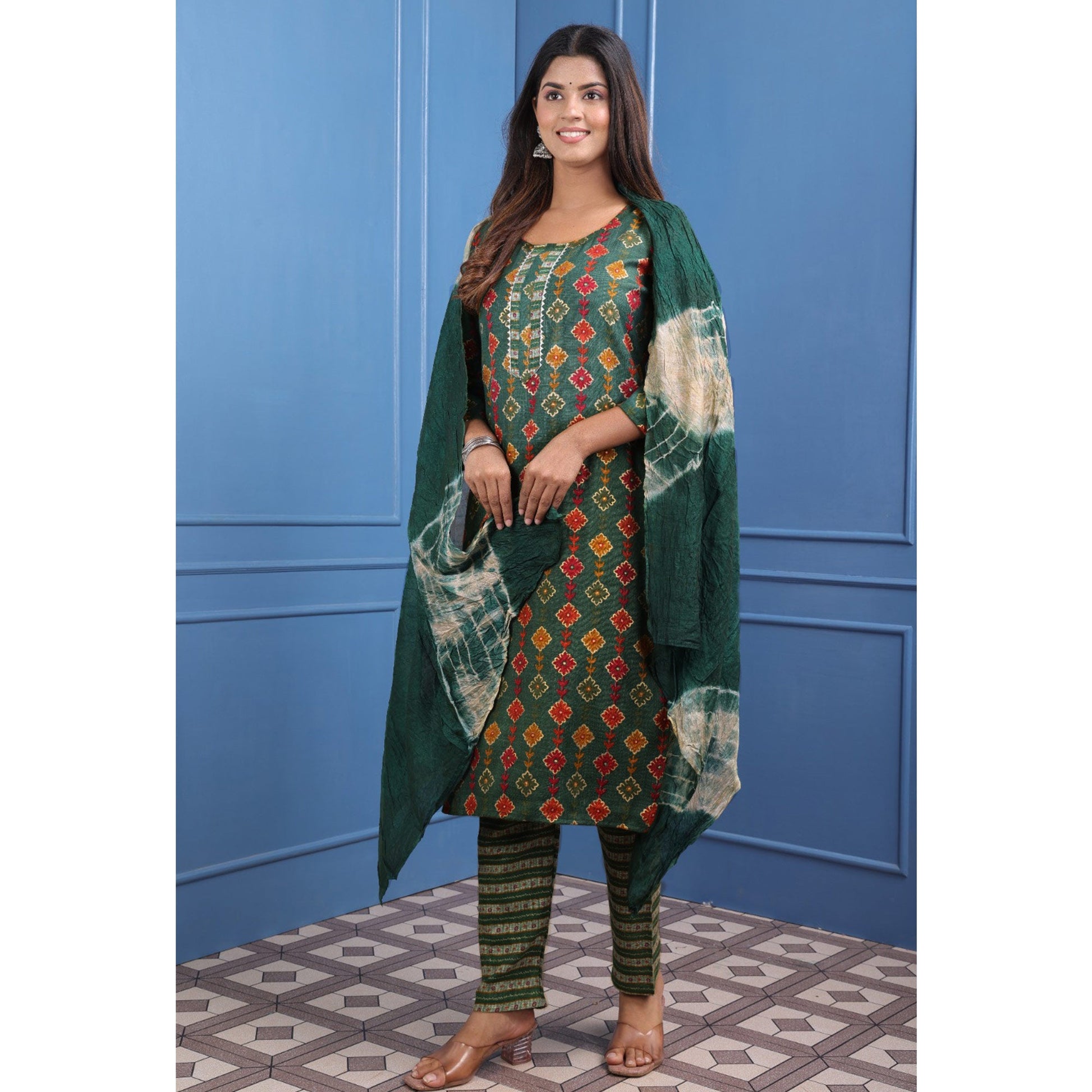 green-floral-foil-printed-rayon-suit
