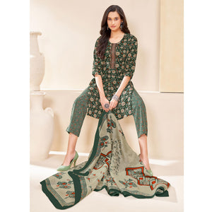 green-printed-with-tie-embroidered-poly-cotton-suit-1