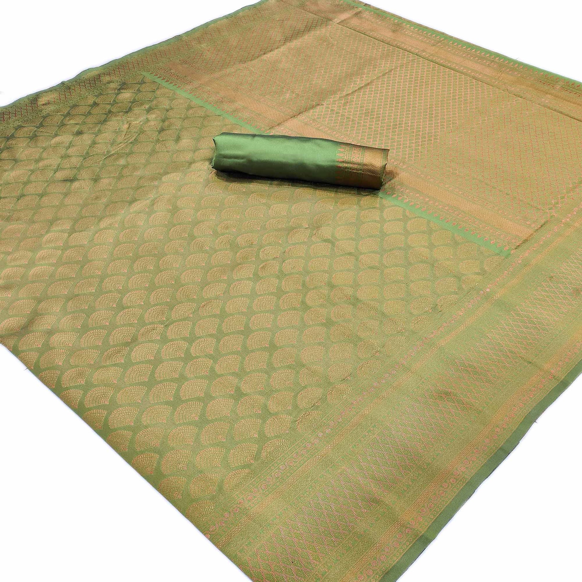 green-woven-banarasi-silk-saree-9