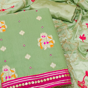 47-green-floral-woven-banarasi-silk-dress-material