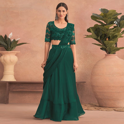 green-sequins-embroidered-ready-to-wear-art-silk-saree