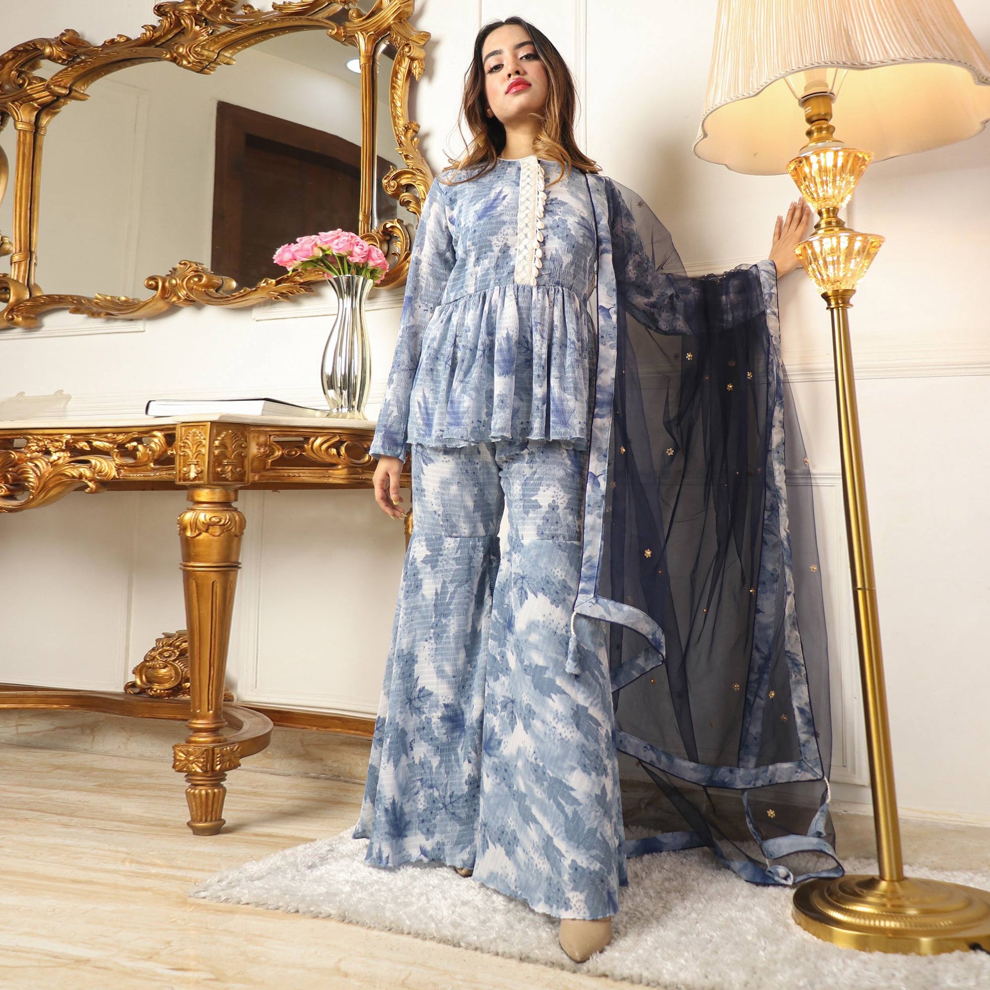 grey-floral-printed-georgette-sharara-suit