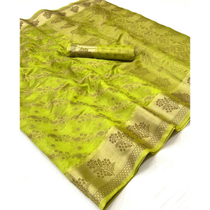 green-floral-woven-organza-saree-1