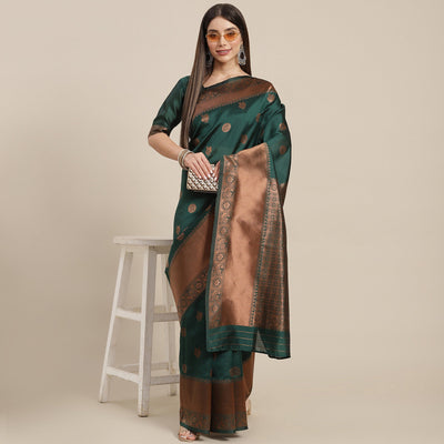 nn-green-woven-banarasi-silk-saree