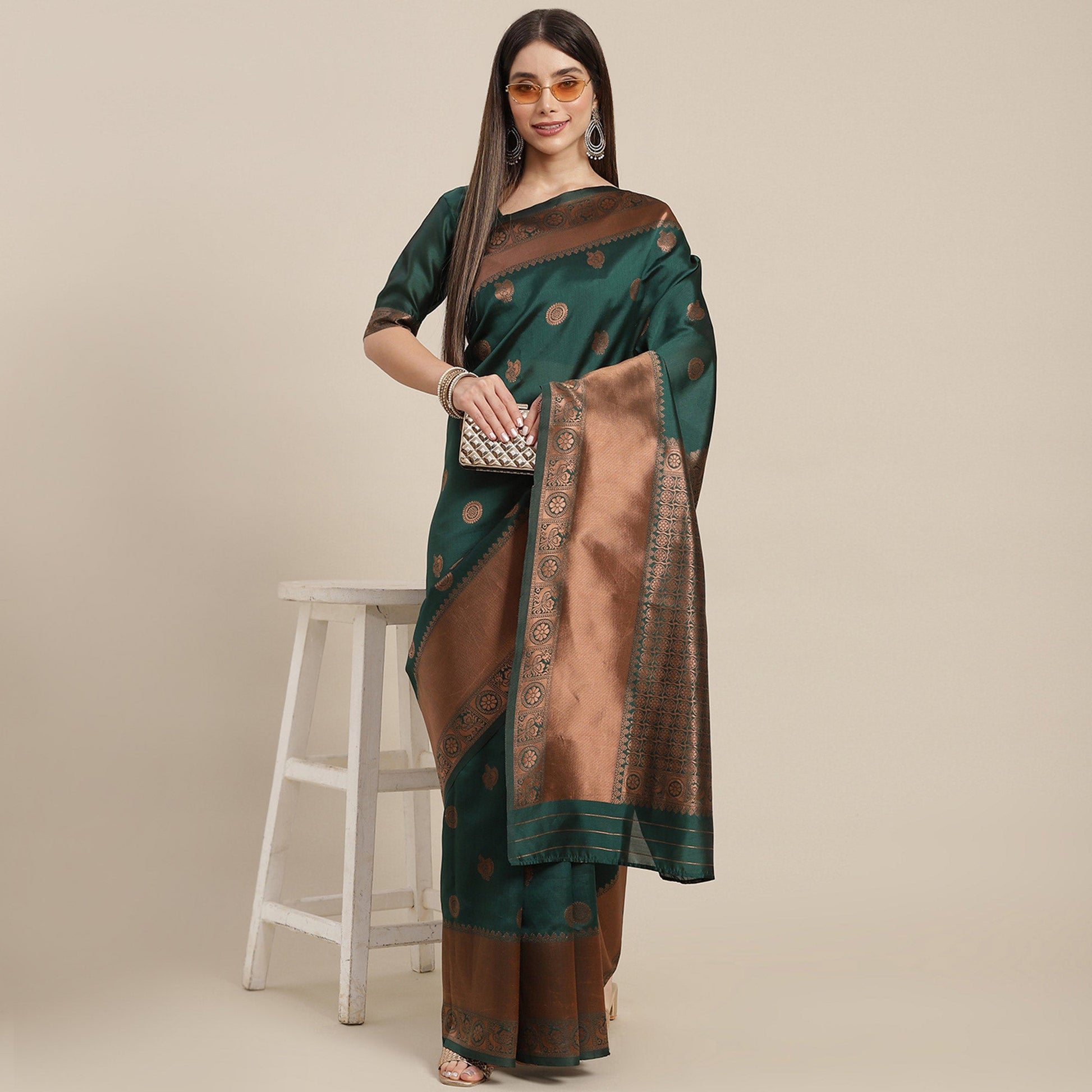 nn-green-woven-banarasi-silk-saree
