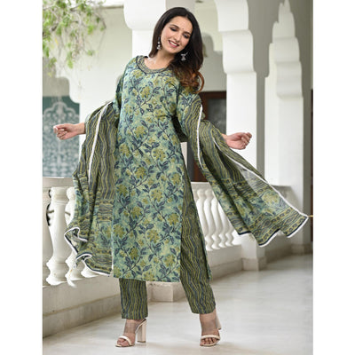green-floral-printed-pure-cotton-suit-5