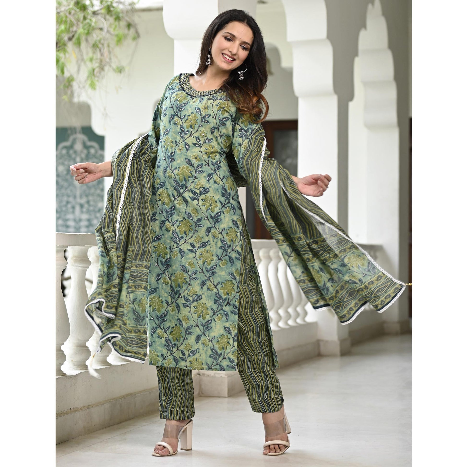 green-floral-printed-pure-cotton-suit-5
