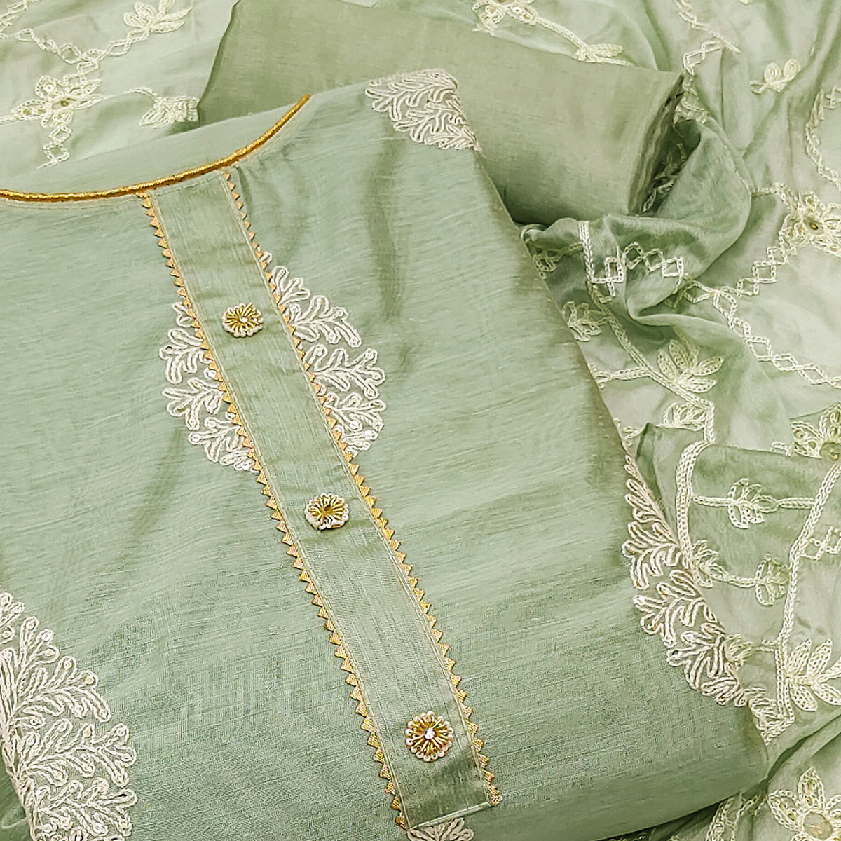 green-embroidered-chanderi-dress-material-7