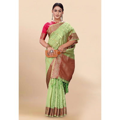 green-woven-organza-saree-with-tassels-19