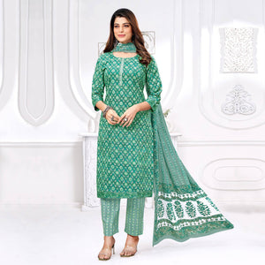 green-printed-poly-cotton-suit