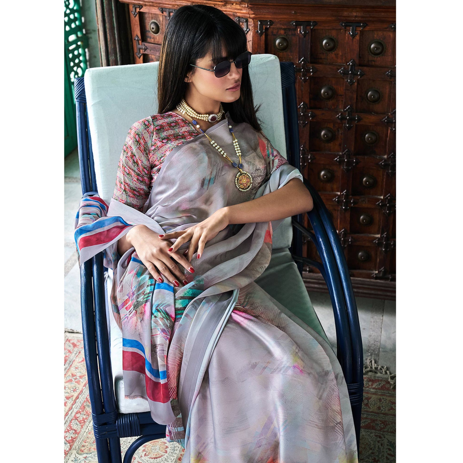 grey-digital-printed-satin-saree